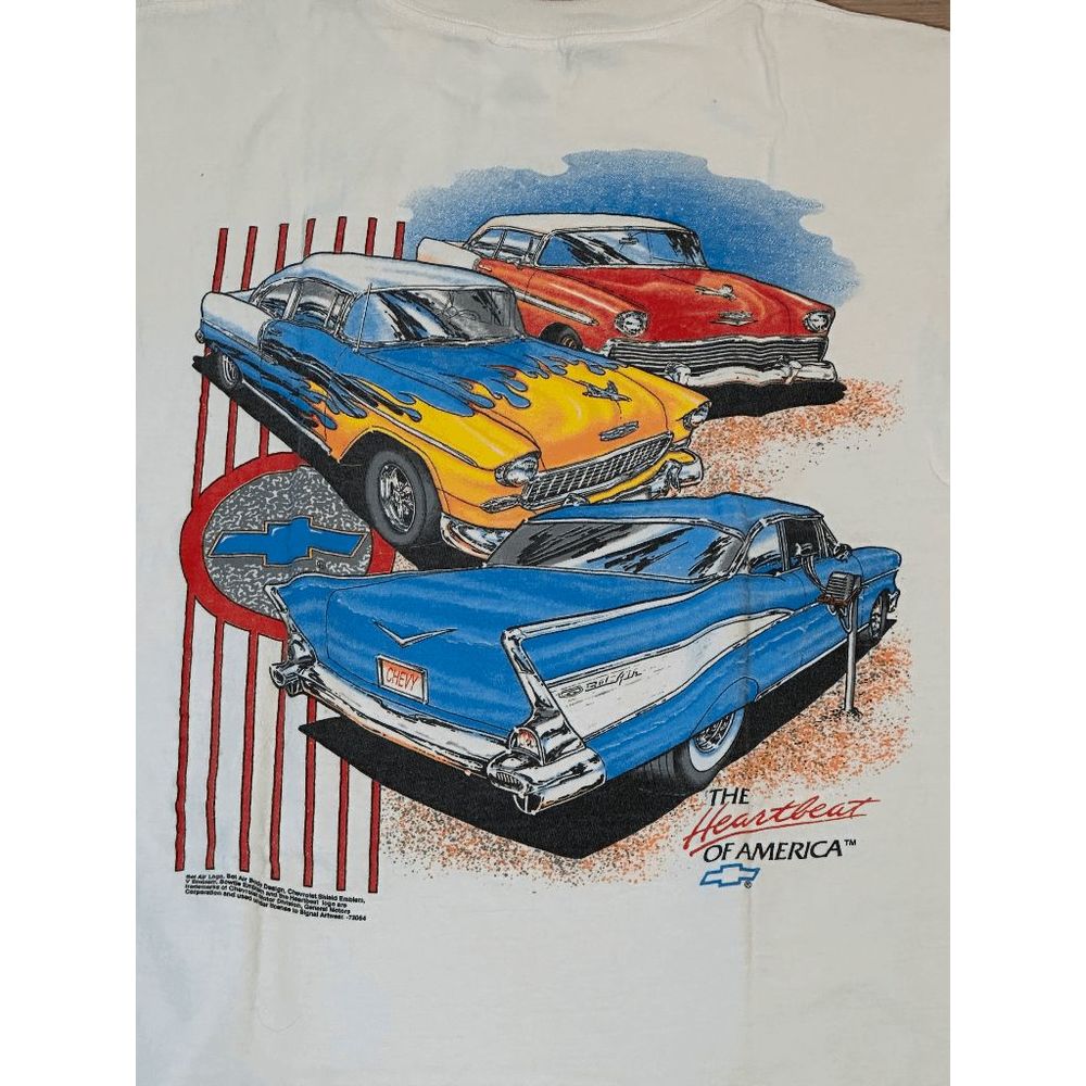 Vintage Chevy The Heartbeat of America T Shirt 90s